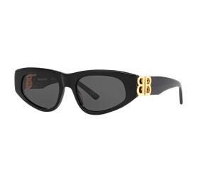 Balenciaga Mujer Sunglass BB0095S - Color del Marco: Negro, Color de la Lente: Gris