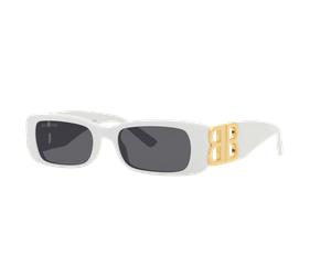 Balenciaga Mujer Sunglass BB0096S - Color del Marco: Blanco, Color de la Lente: Gris