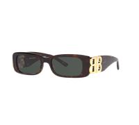 Balenciaga Mujer Sunglass BB0096S - Color del Marco: Marrón, Color de la Lente: Verde