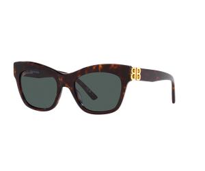 Balenciaga Mujer Sunglass BB0132S - Color del Marco: Marrón, Color de la Lente: Verde