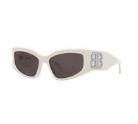 Balenciaga Mujer Sunglass BB0321S - Color del Marco: Blanco, Color de la Lente: Gris