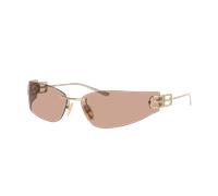 Balenciaga Mujer Sunglass BB0484S - Color del Marco: Oro, Color de la Lente: Marrón