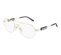 Balenciaga Unisex Balenciaga BB0117O 003 Monturas ópticas Metal Oro Transparente Piloto