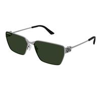 Balenciaga Unisex Balenciaga BB0374SK 002 Gafas de sol Metal Rutenio Verde Cuadrada