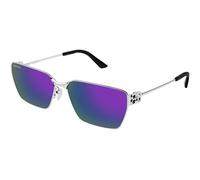 Balenciaga Unisex Sunglass BB0374SK - Color del Marco: Plateado, Color de la Lente: Morado