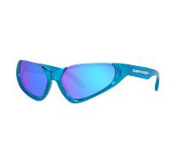 Balenciaga Unisex Sunglass BB0202S - Color del Marco: Azul, Color de la Lente: Azul