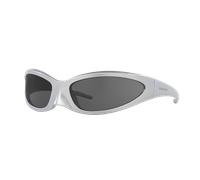 Balenciaga Unisex Sunglass BB0251S - Color del Marco: Plateado, Color de la Lente: Gris