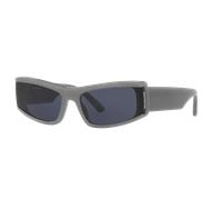 Balenciaga Unisex Sunglass BB0301S - Color del Marco: Gris, Color de la Lente: Azul