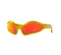 Balenciaga Unisex Sunglass BB0314S - Color del Marco: Amarillo, Color de la Lente: Rojo