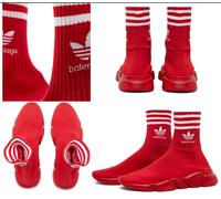 Balenciaga X Adidas Speed LT Zapatillas De Calcetín Unisex 36