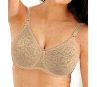 Bali Brasier con Aros para Mujer, Encaje y Suave, Brasier de Cobertura Completa con Tirantes Que se Mantienen en su Lugar, Desnudo/, 75 E (Talla del Fabricante: 34DD)