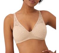 Bali Breathe Modal T-Shirt, Breathable Wireless, Full-Coverage Convertible Bra Sujetador, Opaco, Almendra, Large para Mujer