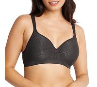 Bali Comfort Revolution - Brasier sin Aros para Mujer, de Cobertura Completa, Tela Fresca y cómoda, Negro (Black Swirl), 85B
