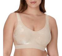 Bali Comfort Revolution DF3488 - Brasier sin Varillas para Mujer, de Cobertura Completa ComfortFlex Fit, Almond Tropic, Large