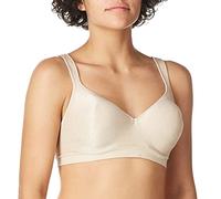 Bali Comfort Revolution Wirefree Bra DF3463 Sujetador de Cobertura Completa, Almendra Zag, 90D para Mujer