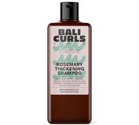 BALI CURLS Champú de romero para dar volumen - Fortalecedor con aceite de romero, biotina y cafeína - Champú vegano de volumen para cabello fino y delgado - Apto para cabello rizado - 200ml