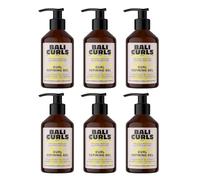 Bali Curls Curl Defining Gel 6 x 150 ml - Gel definidor de rizos con extracto de linaza y ylang-ylang - Gel vegano para rizos suaves y definidos - Cuidado de rizos para rizos naturales