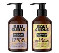 Bali CURLS Kit Limitado para Definir Rizos - Crema hidratante para rizos y Gel definidor de rizos (150 ml cada uno) - Para cabello suave y definido - Hidratación, definición y fijación sin pegajosidad