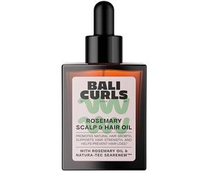 Bali Curls Rosemary Grow Scalp & Hair Oil - Aceite capilar con romero, aceite de sapote y microalgas - Cuidado vegano del cuero cabelludo y tratamiento de aceite capilar - Método rizado adecuado - 50