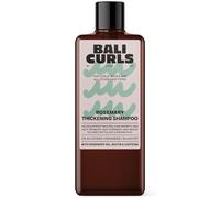 Bali Curls Rosemary Thickening Shampoo - Fortalecedor con aceite de romero, biotina y cafeína - Champú vegano para cabello fino y fino - Compatible con rizos - 200 ml