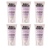 Bali Curls Strong Hold Flaxseed Gel 6 x 150 ml - Gel de rascador extra fuerte para rizos definidos - Sujeción duradera y brillo natural - Método rizado adecuado