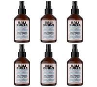 Bali Curls Volumizing Curl Spray 6 x 150 ml - Rizador con proteína de arroz y ylang-ylang - Spray vegano para volumen y brillo - Cumple con el método rizado - Cuidado de rizos para rizos naturales