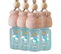 Bali fragancias Pack de 4 Ambientadores de coche PAZ 6 ml 0% alcohol, absorbe el mal olor de tu vehículo