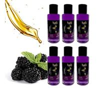 Bali fragancias Pack de Esencias al Aceite de Mora para Humidificador. Set de Ambientadores Dulces y Frutales en Esencia para Difusor. Aceite Natural para Quemador de Aromaterapia. 50 ml. 6 Unidades