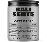BALI Gents - Pasta de peinado para hombres con agarre fuerte y acabado mate, crema de peinado con cera de coco y candelilla, 100 ml