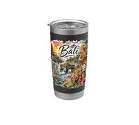 Bali Indonesia Arroceres, Arrecifes de Coral, Playas, Hindú Vaso térmico de acero inoxidable de doble pared