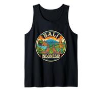 Bali Indonesia Round Travel Souvenir Landmark Turista Regalo Camiseta sin Mangas