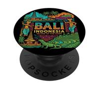 Bali Indonesia Travel Souvenir City Landmark Turista Regalo PopSockets PopGrip Adhesivo