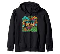 Bali Indonesia Travel Souvenir City Landmark Turista Regalo Sudadera con Capucha