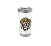 Bali Island Indonesia Barong Mascarilla Mito Artístico Suvenir Vaso térmico de acero inoxidable de doble pared