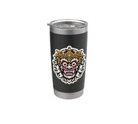 Bali Island Indonesia Barong Mascarilla Mito Artístico Suvenir Vaso térmico de acero inoxidable de doble pared