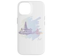 Bali Sketch: Homenaje artístico a la isla de los dioses Carcasa para iPhone 14