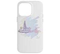 Bali Sketch: Homenaje artístico a la isla de los dioses Carcasa para iPhone 14 Pro Max