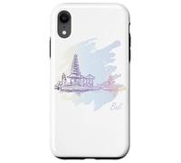 Bali Sketch: Homenaje artístico a la isla de los dioses Carcasa para iPhone XR