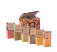 Bali Soap Batik Collection - Jabón natural para rostro y cuerpo, vegano, hecho a mano, a base de plantas, 99 g, paquete de 6