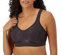 Bali Sujetador Comfort Revolution sin Alambre para Mujer, Patrón de Espiral Negro., 105B