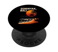 Bali Surf Seminyak Bali Retro Hombres Beachy Vibes PopSockets PopGrip Adhesivo