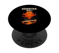 Bali Surf Seminyak Bali Retro Hombres Beachy Vibes PopSockets PopGrip Adhesivo