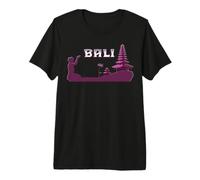 Bali Templo Palmeras Indonesia Hinduismo Java Ubud Recuerdo Camiseta Premium