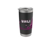 Bali Templo Palmeras Indonesia Hinduismo Java Ubud Recuerdo Vaso térmico de acero inoxidable de doble pared