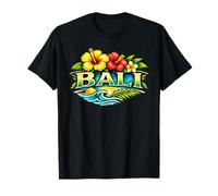 Bali Tropical Flower Beach Island Viajes Diseño Camiseta