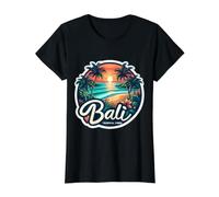 Bali Tropical Vibes Vacaciones de Verano Playa Puesta de Sol Souvenir Camiseta gráfica económica