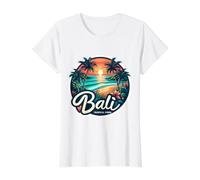 Bali Tropical Vibes Vacaciones de Verano Playa Puesta de Sol Souvenir Camiseta gráfica económica