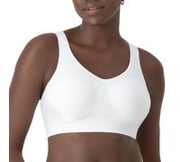 Bali Women's 2 Pack Comfort Revolution Shaping Wirefree Bra, White/Nude, Large