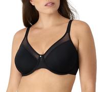 Bali Women's One Smooth U Ultra Light Illusion Neckline Underwire Bra, Black,42C