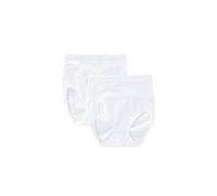 Bali Women's Shapewear Seamless Brief Ultra Control 2-Pack, White, Large